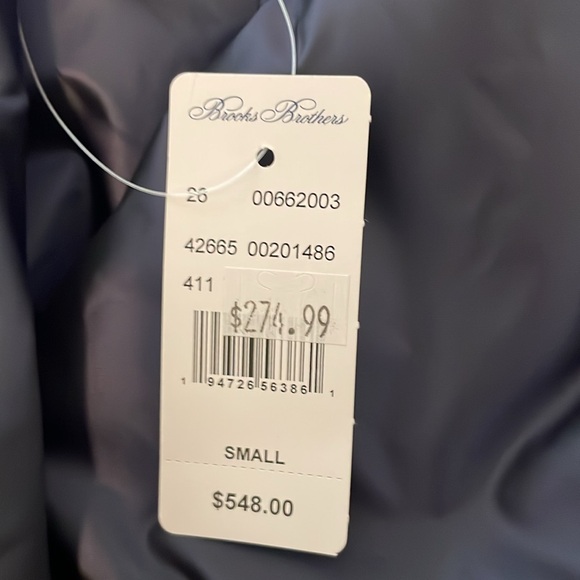 Brooks Brothers Down Water-Resistant Belted Puffer Coat in Navy NWT Sold Out - Picture 5 of 8